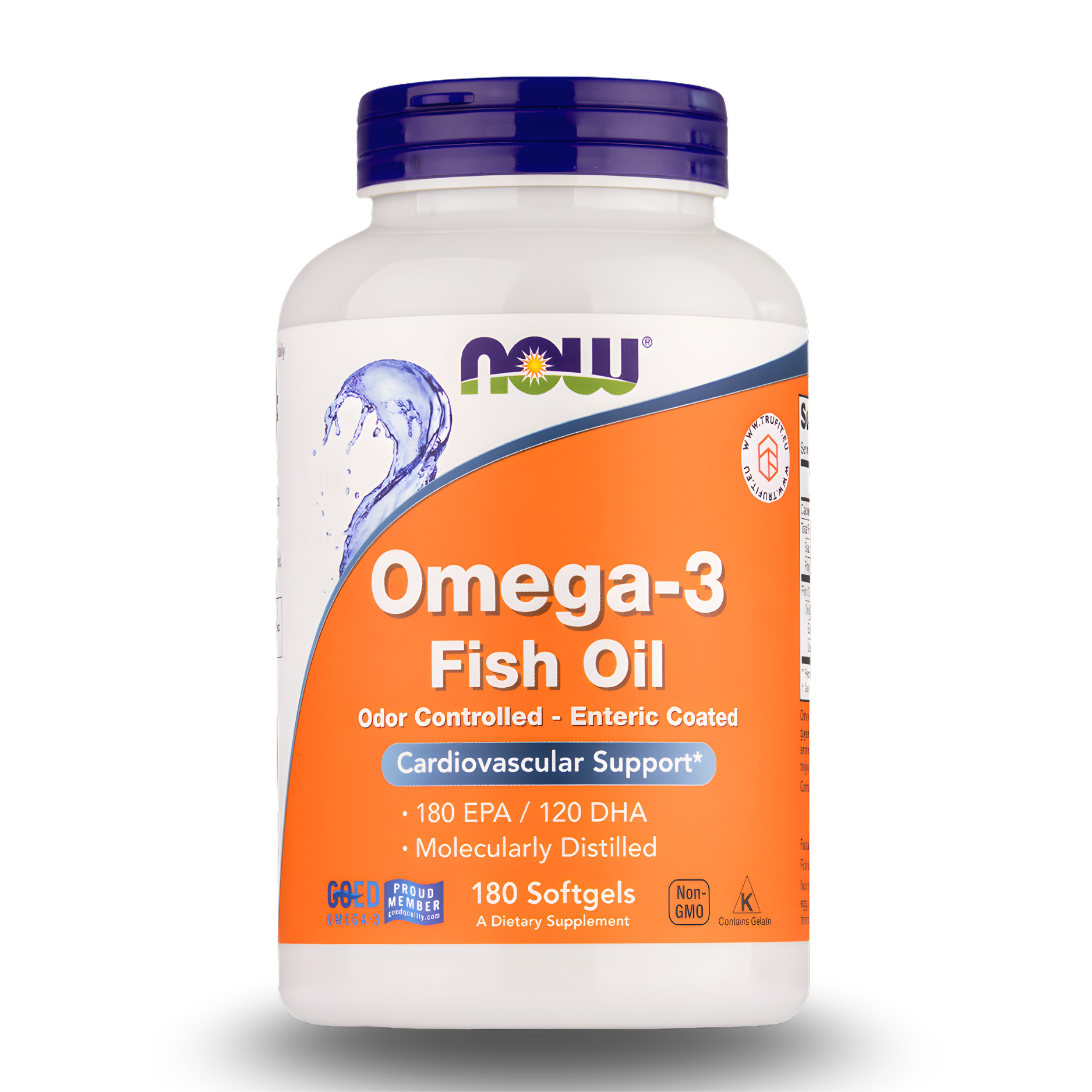OMEGA-3 FISH OIL – NOW FOODS (180 SOFTGELS)