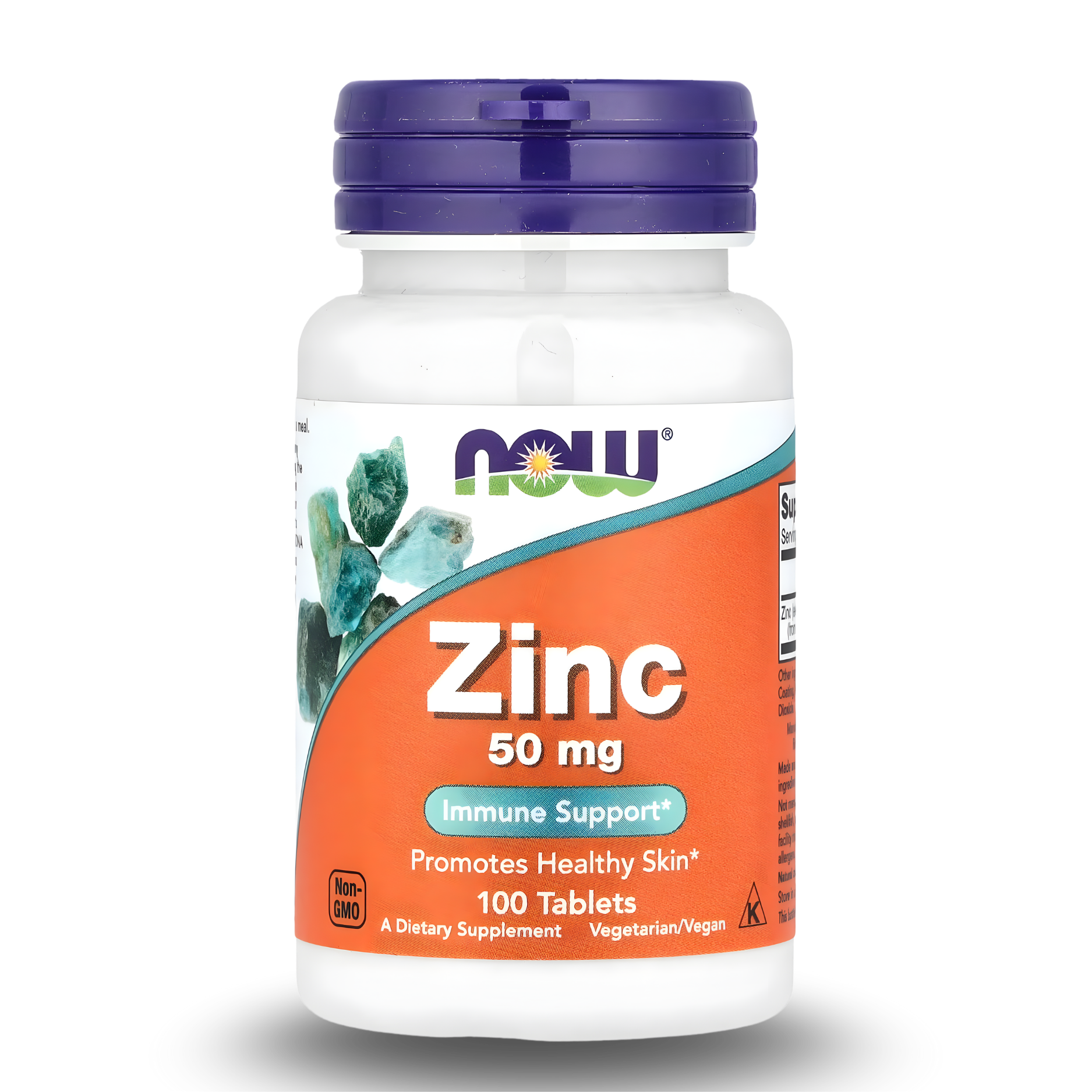 ZINC 50 MG – NOW FOODS (100 TABLETS)