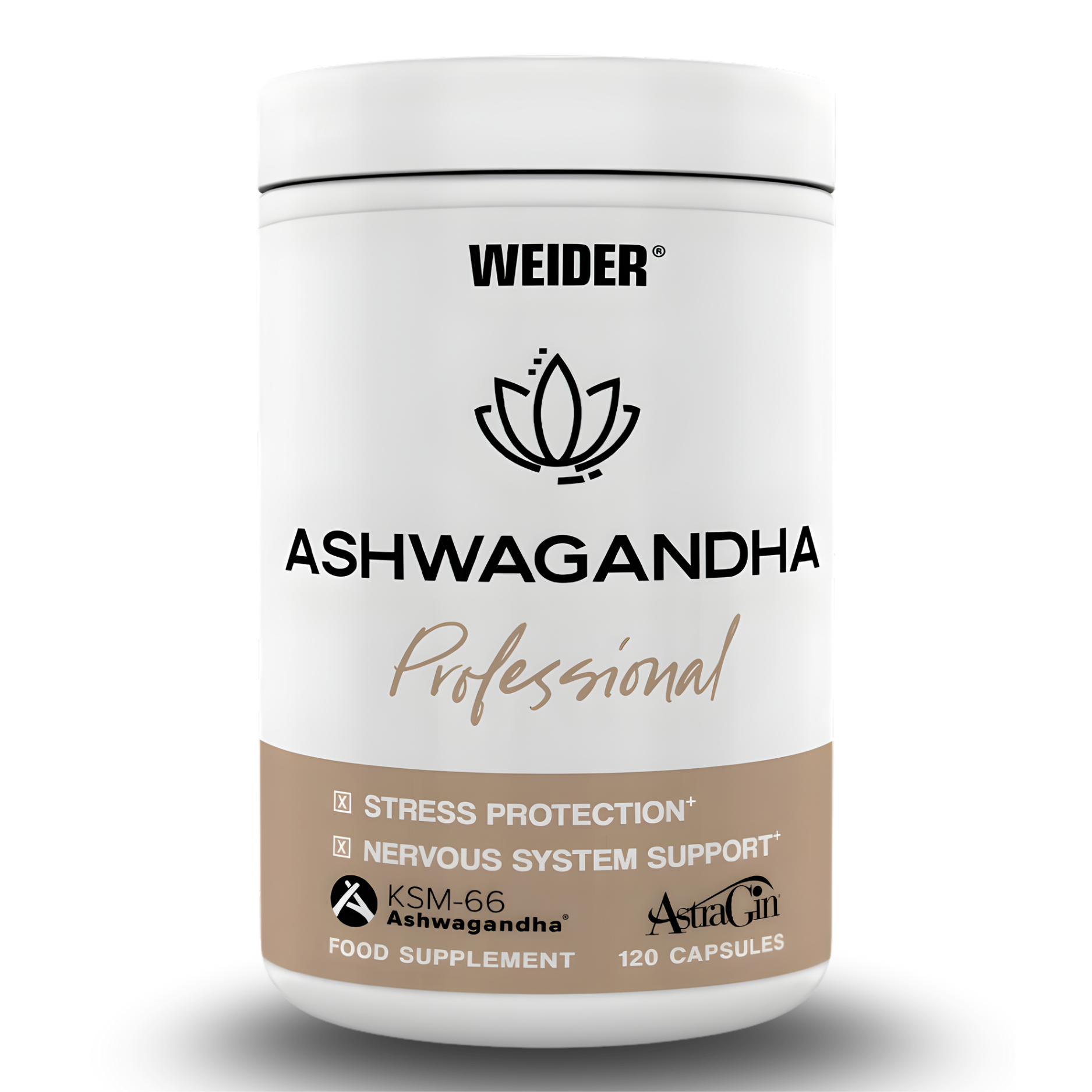 ASHWAGANDHA PROFESSIONAL – WEIDER (120 CAPSULES)