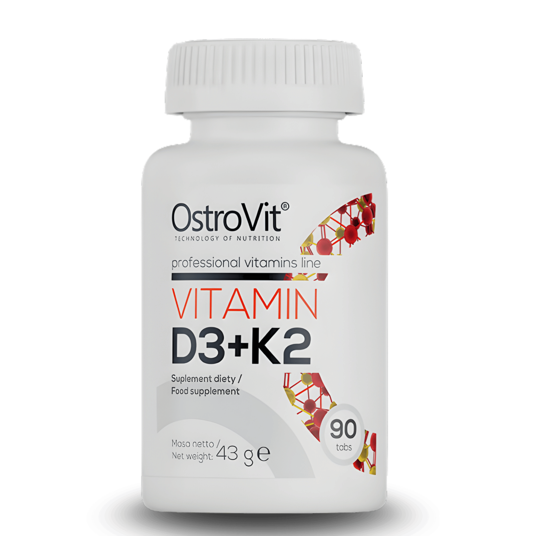 VITAMIN D3 + K2 – OSTROVIT (90 TABS)